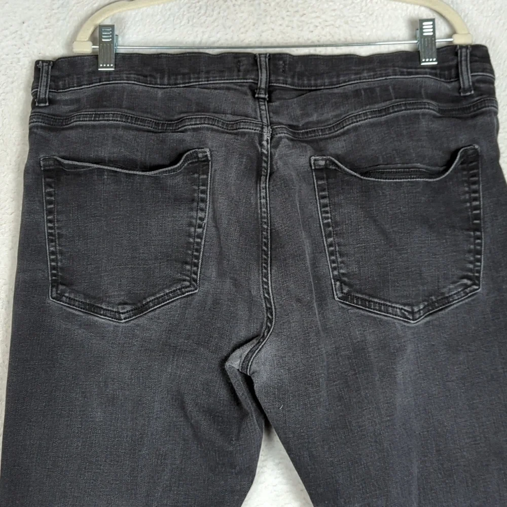 Warp + Weft Men's Black Flex Skinny‎ Denim Jeans 38 X 34